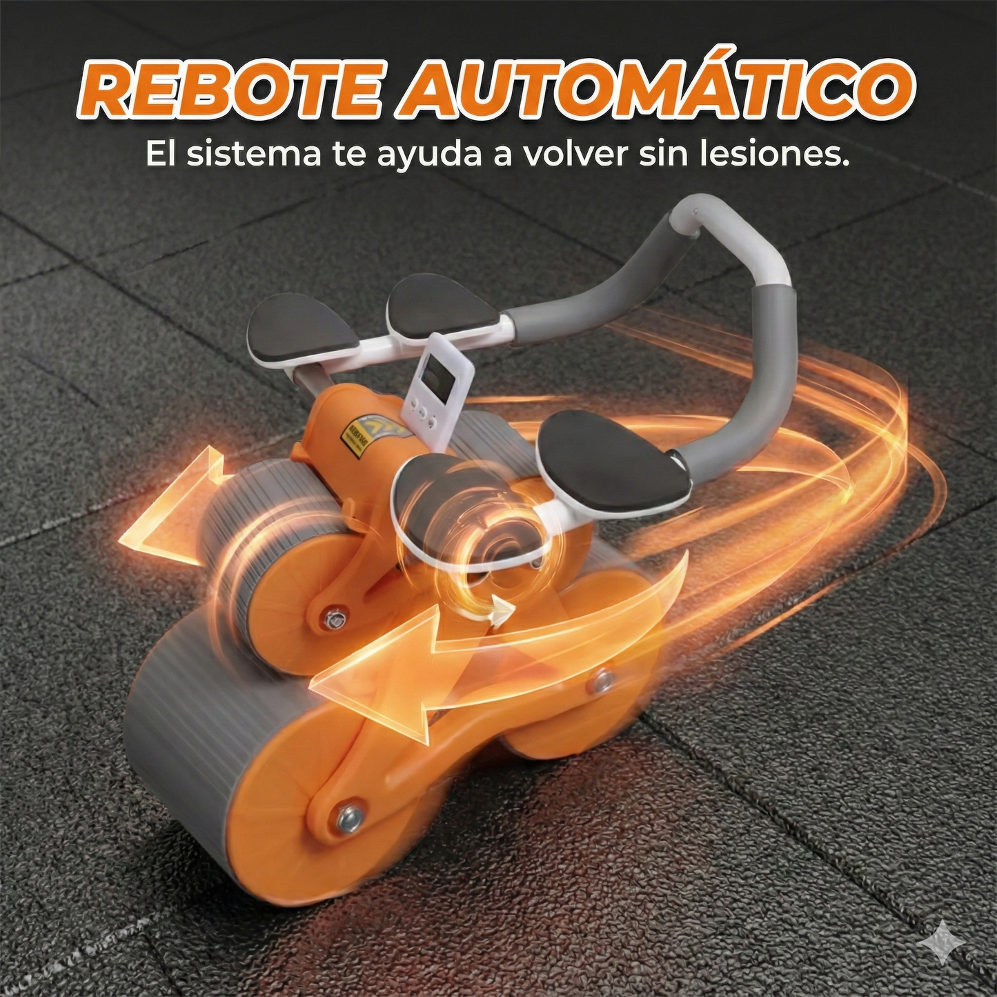 Rueda abdominal con rebote automático
