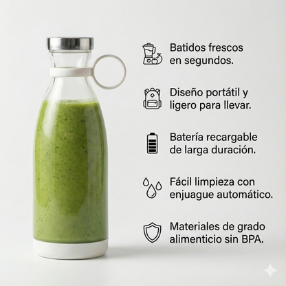 PROM 2X MINI JUICE™ 420cc - BATIDORA PORTÁTIL RECARGABLE