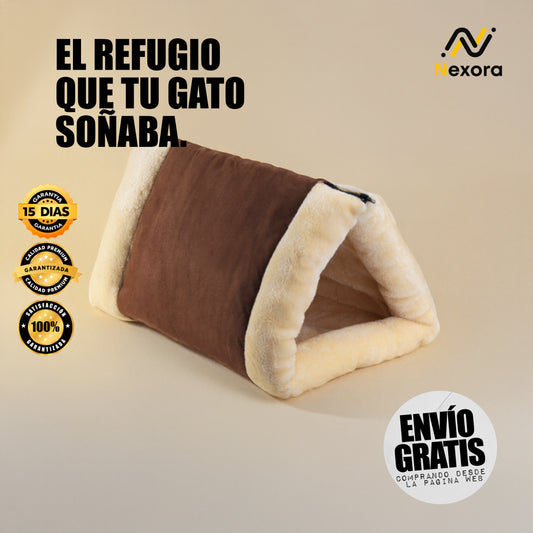 Cama Iglú 2 En 1 Polar Gatos Térmica