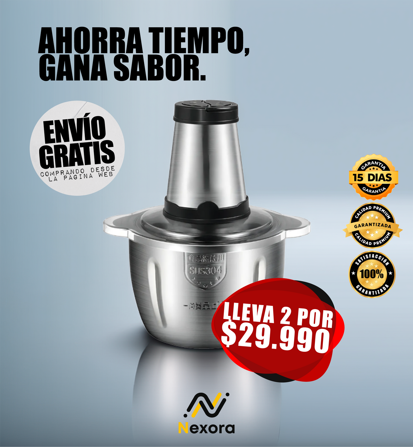 Procesador de Alimentos SUS304™ (2lts)