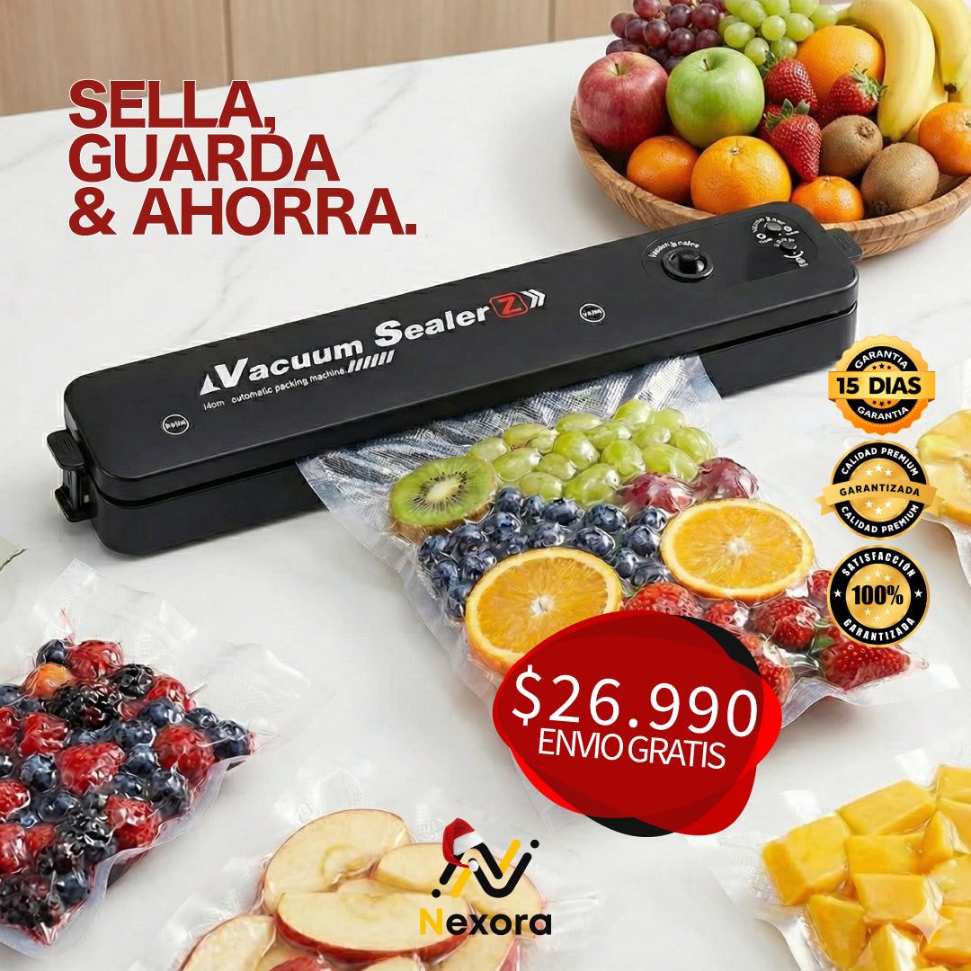 Sellador al Vacío CURLERPRO™ + Rollo 5mts.