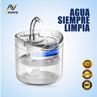 Bebedero Transparente de  Mascotas