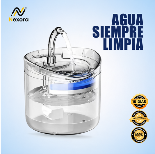 Bebedero Transparente de  Mascotas